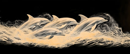 Go with the Flow | Dolphin Wall Art | Limited Edition | Wallimals