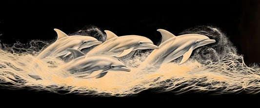 Go with the Flow | Dolphin Wall Art | Limited Edition | Wallimals