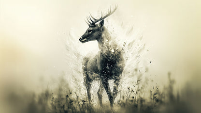 Graceful Awareness | Deer Wall Art | Limited Edition | Wild Essence