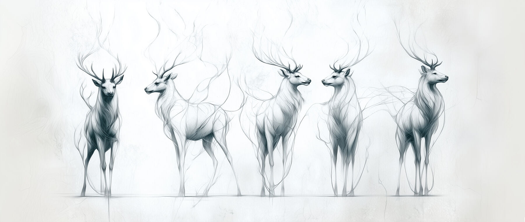Graceful Stillness | Elegant Deer Wall Art | Limited Edition | Wild Essence