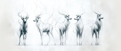 Graceful Stillness | Elegant Deer Wall Art | Limited Edition | Wild Essence