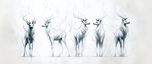 Graceful Stillness | Elegant Deer Wall Art | Limited Edition | Wild Essence