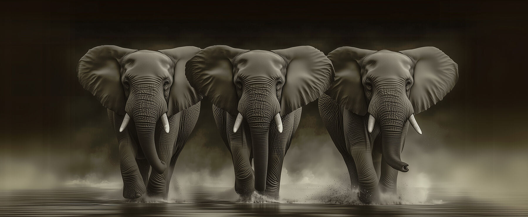 Gracefully Move Forward | Elephant Wall Art | Limited Edition | Wild Essence