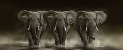 Gracefully Move Forward | Elephant Wall Art | Limited Edition | Wild Essence