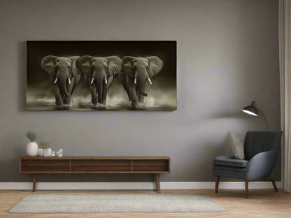 Gracefully Move Forward | Elephant Wall Art | Limited Edition | Wild Essence