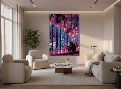 Here’s to You, My Friend | Chimpanzee Wall Art | Limited Edition | Wallimals