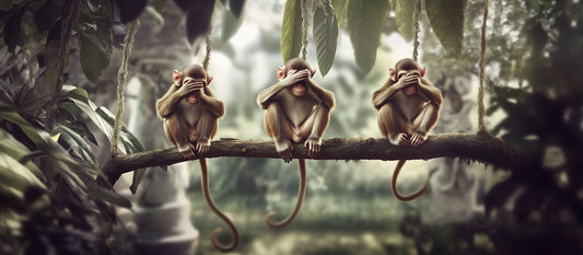 Hiding in Plain Sight | Monkey Wall Art | Limited Edition | Wallimals
