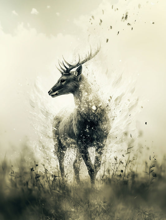 In Touch With Nature | Deer Wall Art | Limited Edition | Wild Essence
