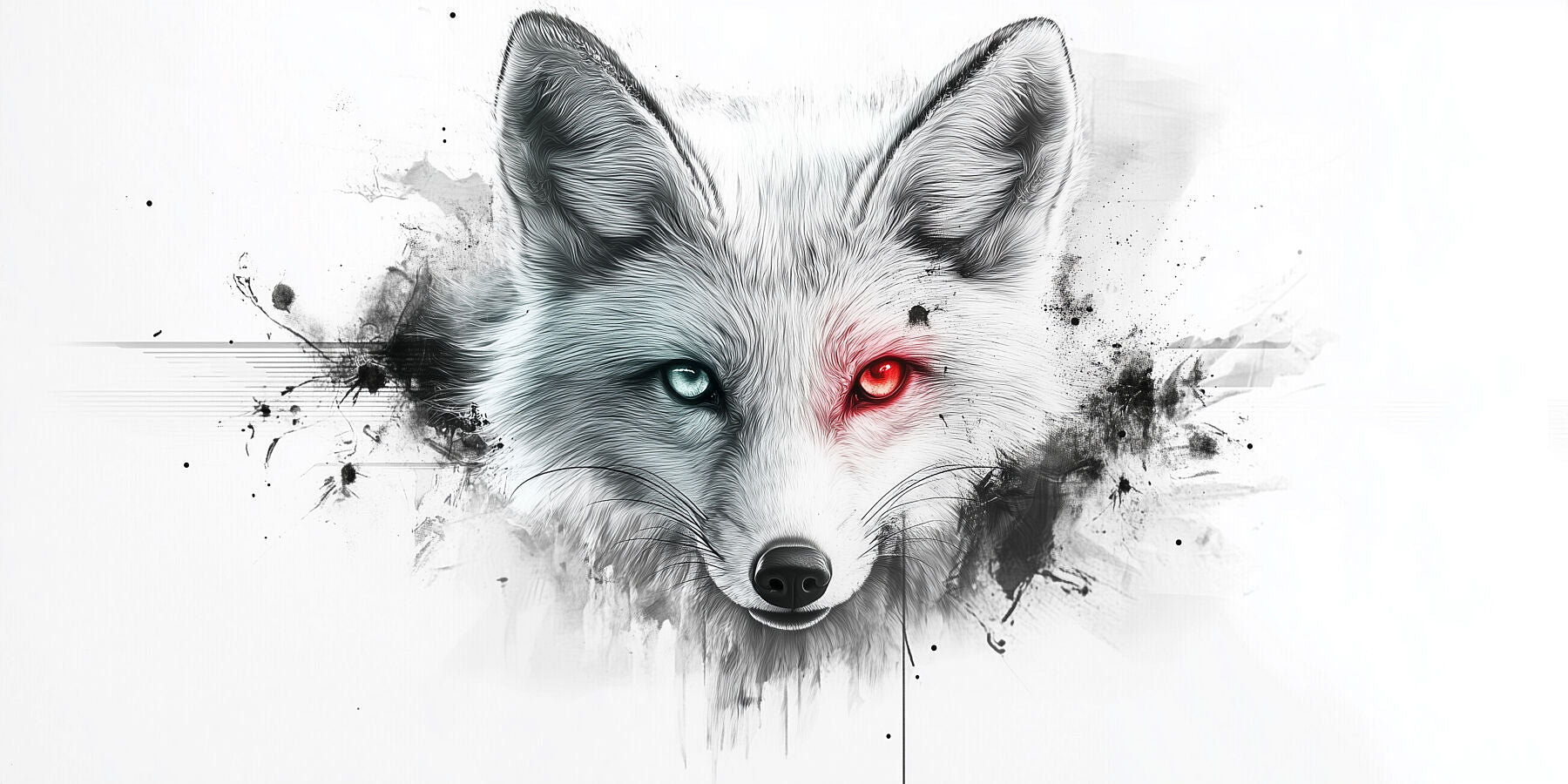 In the Blink of an Eye | Fox Wall Art | Limited Edition | Wallimals