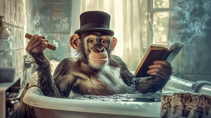 Intermezzo | Chimpanzee Wall Art | Limited Edition | Wallimals