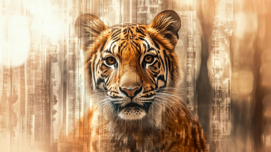Interplay of Layers | Tiger Wall Art | Limited Edition | Wallimals
