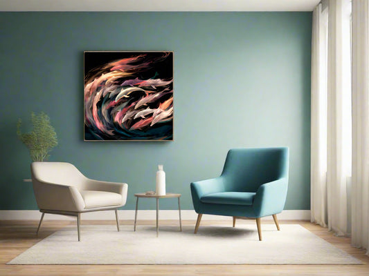 Into the Flow of Things | Dolphin Wall Art | Limited Edition | Wild Essence