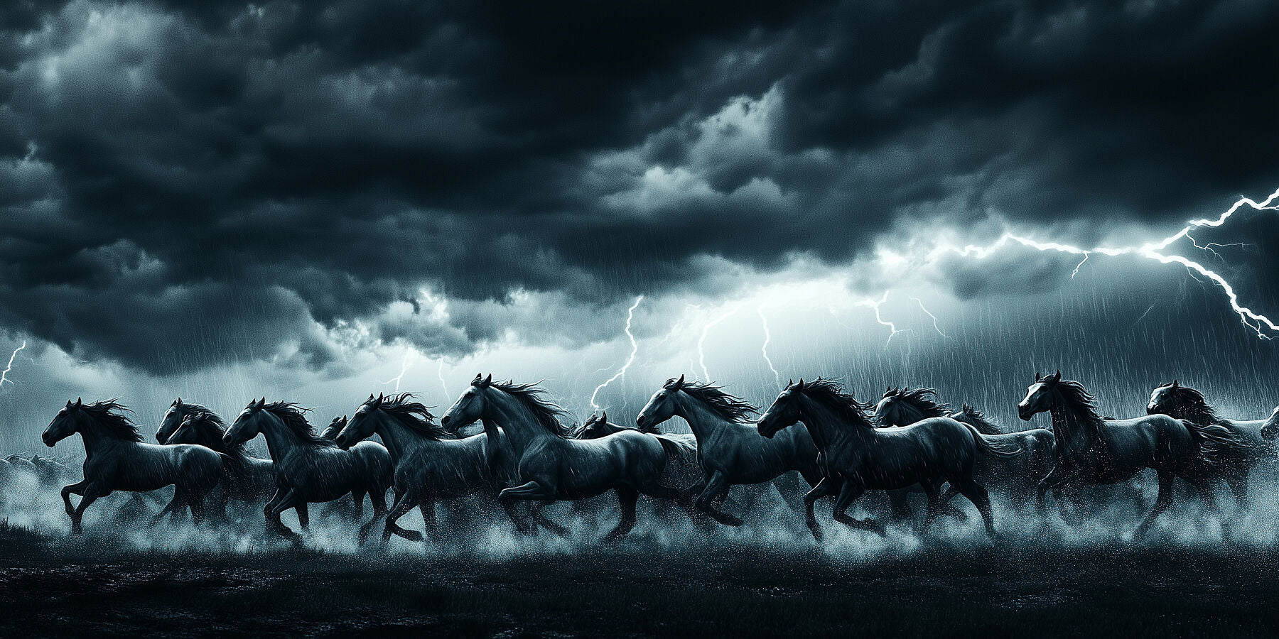 It Was a Dark and Stormy Night | Horse Wall Art | Limited Edition | Wallimals
