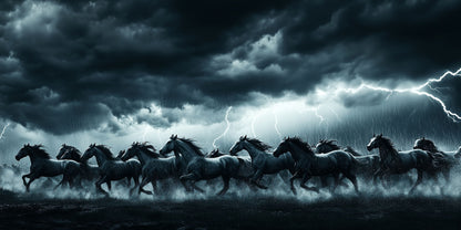 It Was a Dark and Stormy Night | Horse Wall Art | Limited Edition | Wallimals