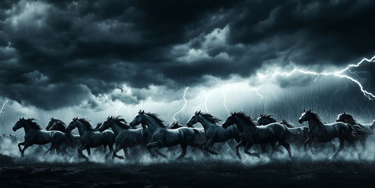 It Was a Dark and Stormy Night | Horse Wall Art | Limited Edition | Wallimals