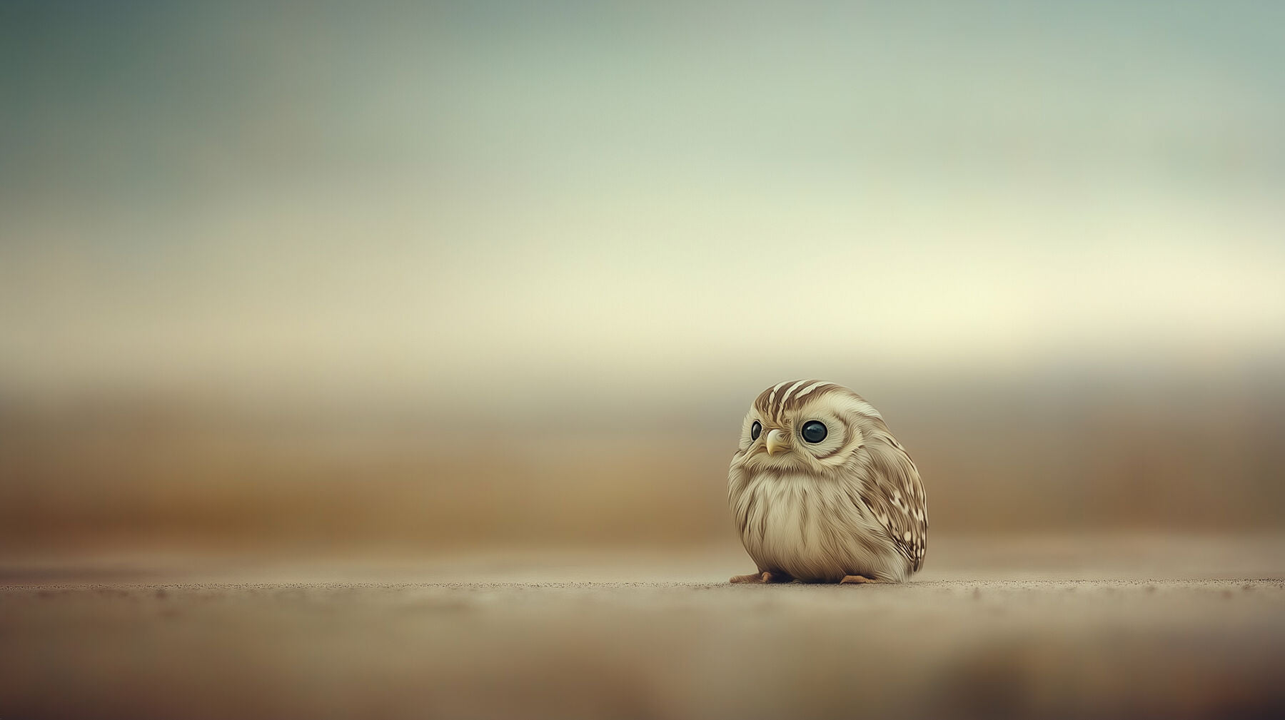 Just Sitting Here – Being Enough | Owl Wall Art | Limited Edition | Wallimals
