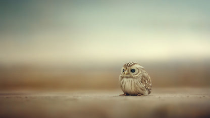 Just Sitting Here – Being Enough | Owl Wall Art | Limited Edition | Wallimals