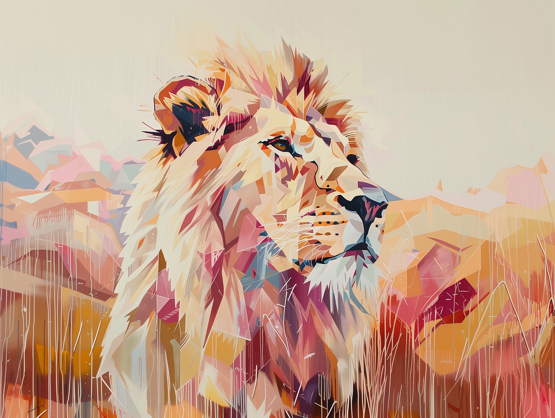 Just Waiting for the World to Come to Its Senses | Lion Wall Art | Limited Edition | Wild Essence