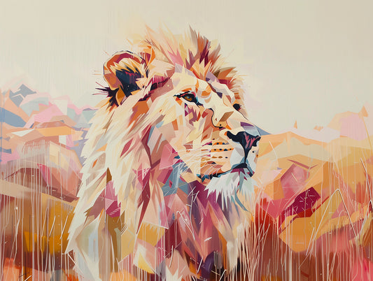 Just Waiting for the World to Come to Its Senses | Lion Wall Art | Limited Edition | Wild Essence
