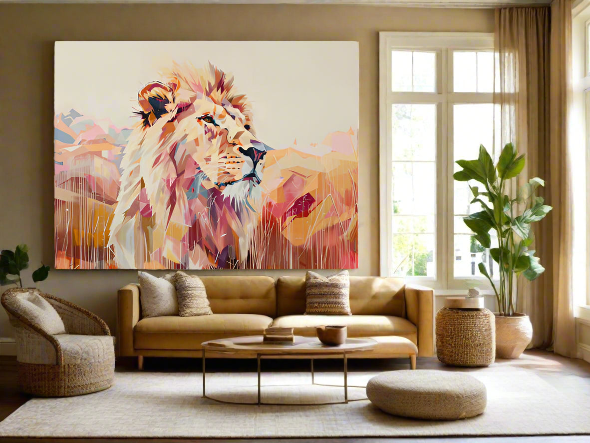 Just Waiting for the World to Come to Its Senses | Lion Wall Art | Limited Edition | Wild Essence