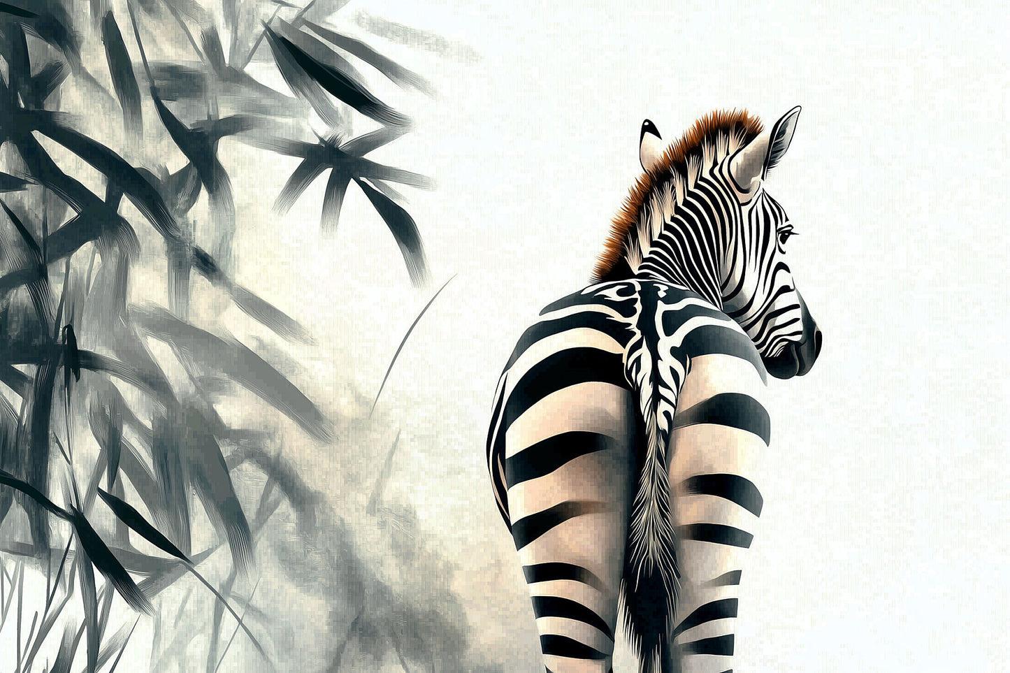 La Derrière | Zebra Wall Art | Limited Edition | Wallimals