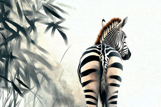 La Derrière | Zebra Wall Art | Limited Edition | Wallimals