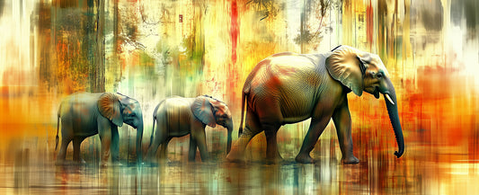 Lead by Example | Elephant Wall Art | Limited Edition | Wild Essence