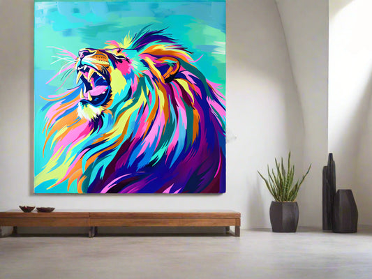 Let It Out | Lion Wall Art | Limited Edition | Wild Essence