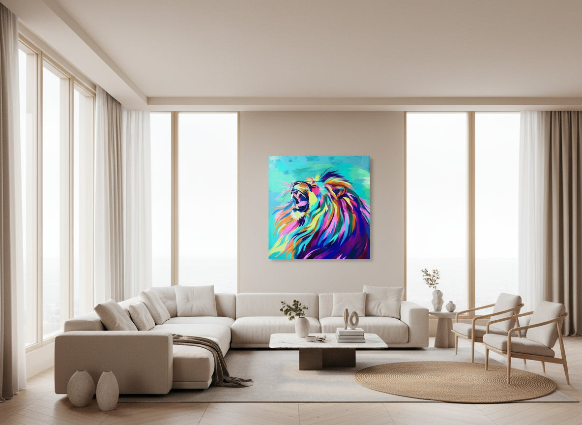 Let It Out | Lion Wall Art | Limited Edition | Wild Essence