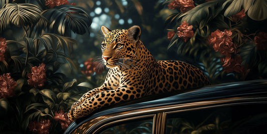 Life's What You Make It  | Retro Jaguar Art Print | Limited Edition | Wild Essence