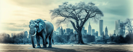 Lonesome Wanderer | Elephant Wall Art | Limited Edition | Wallimals