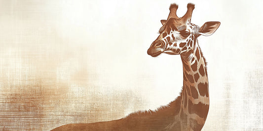 Long Story Short | Giraffe Wall Art | Limited Edition | Wallimals