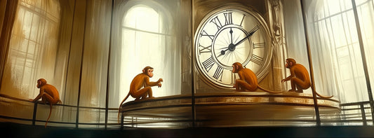 Make Each Moment Count | Monkey Wall Art | Limited Edition | Wallimals