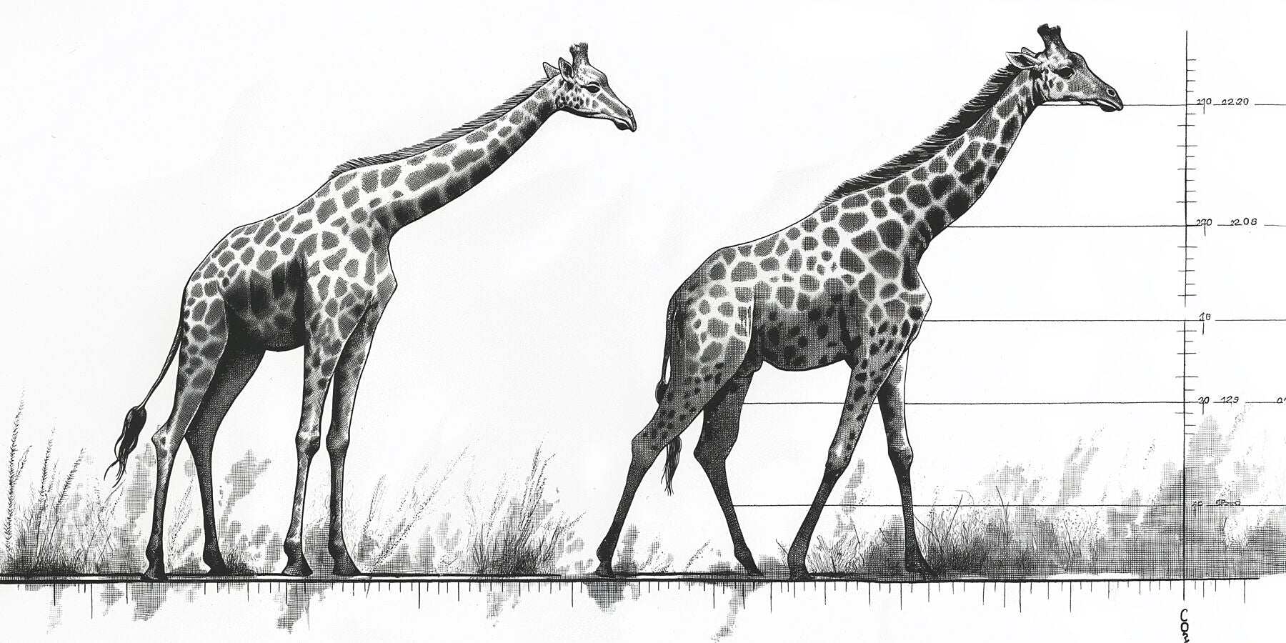 Measuring Up | Giraffe Wall Art | Limited Edition | Wallimals
