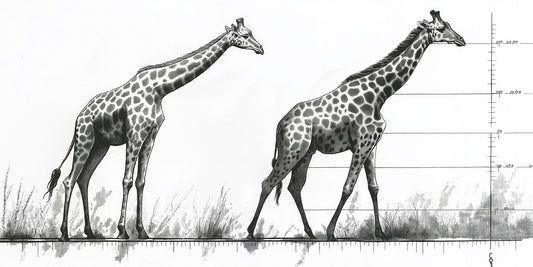 Measuring Up | Giraffe Wall Art | Limited Edition | Wallimals