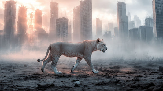 New Day, New Beginnings | Lion Wall Art | Limited Edition | Wallimals