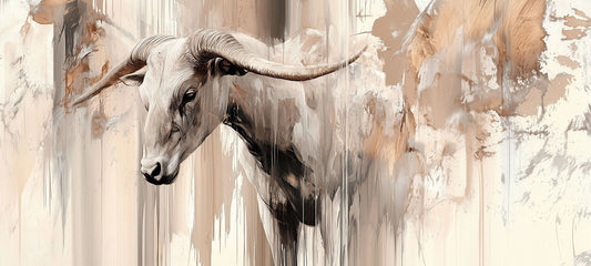 Peaceful Strength | Ox Wall Art | Limited Edition | Wild Essence