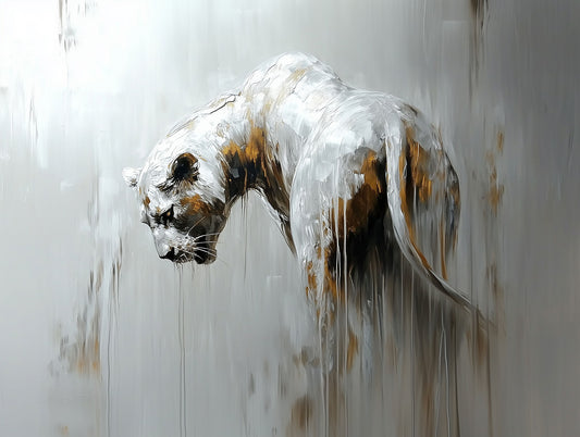 Presence in Silence | Brushwork Lion Wall Art | Limited Edition | Wild Essence