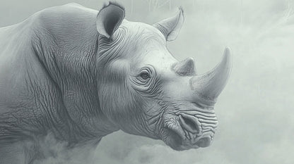 Quiet Majesty | Rhino Wall Art | Limited Edition | Wild Essence