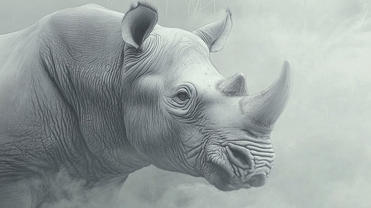Quiet Majesty | Rhino Wall Art | Limited Edition | Wild Essence