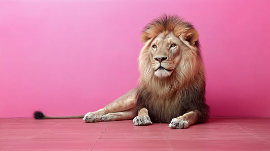 Royal Contrast | Lion Wall Art | Limited Edition | Wallimals