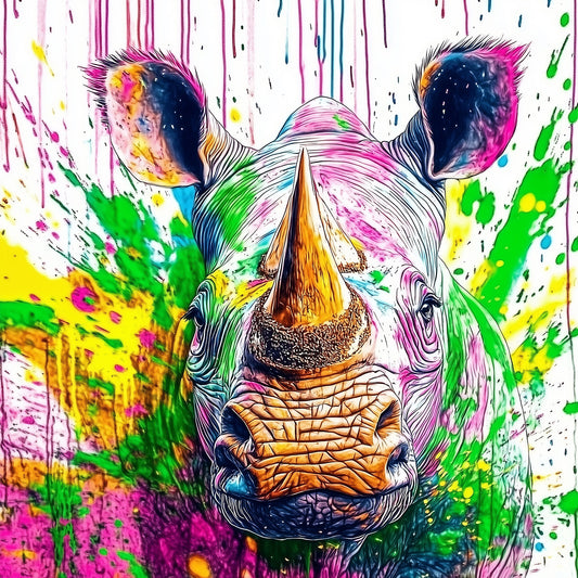 Save the White Rhino | Rhino Wall Art | Limited Edition | Wild Essence