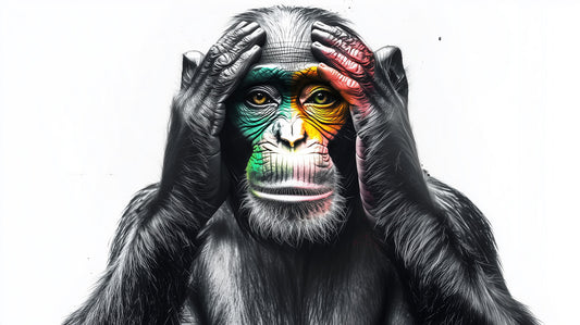 Selective Hearing | Chimpanzee Wall Art | Limited Edition | Wild Essence