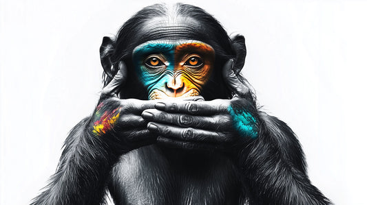 Selective Silence | Chimpanzee Wall Art | Limited Edition | Wild Essence