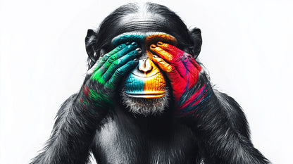 Selective Vision | Chimpanzee Wall Art | Limited Edition | Wild Essence