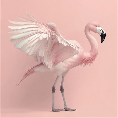Shake It Off | Flamingo Wall Art | Limited Edition | Wallimals