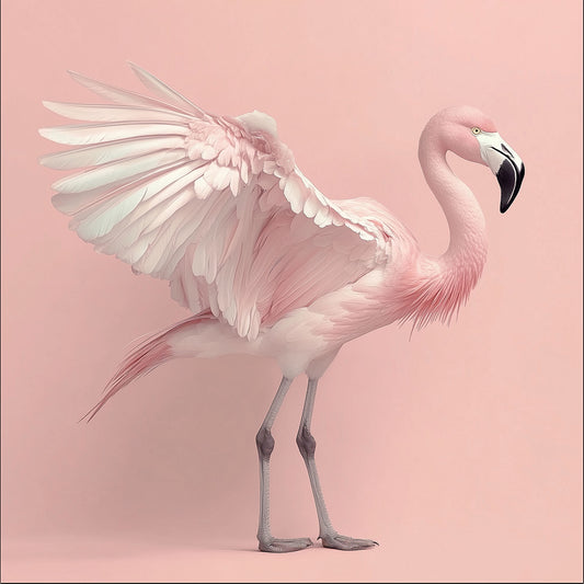 Shake It Off | Flamingo Wall Art | Limited Edition | Wallimals