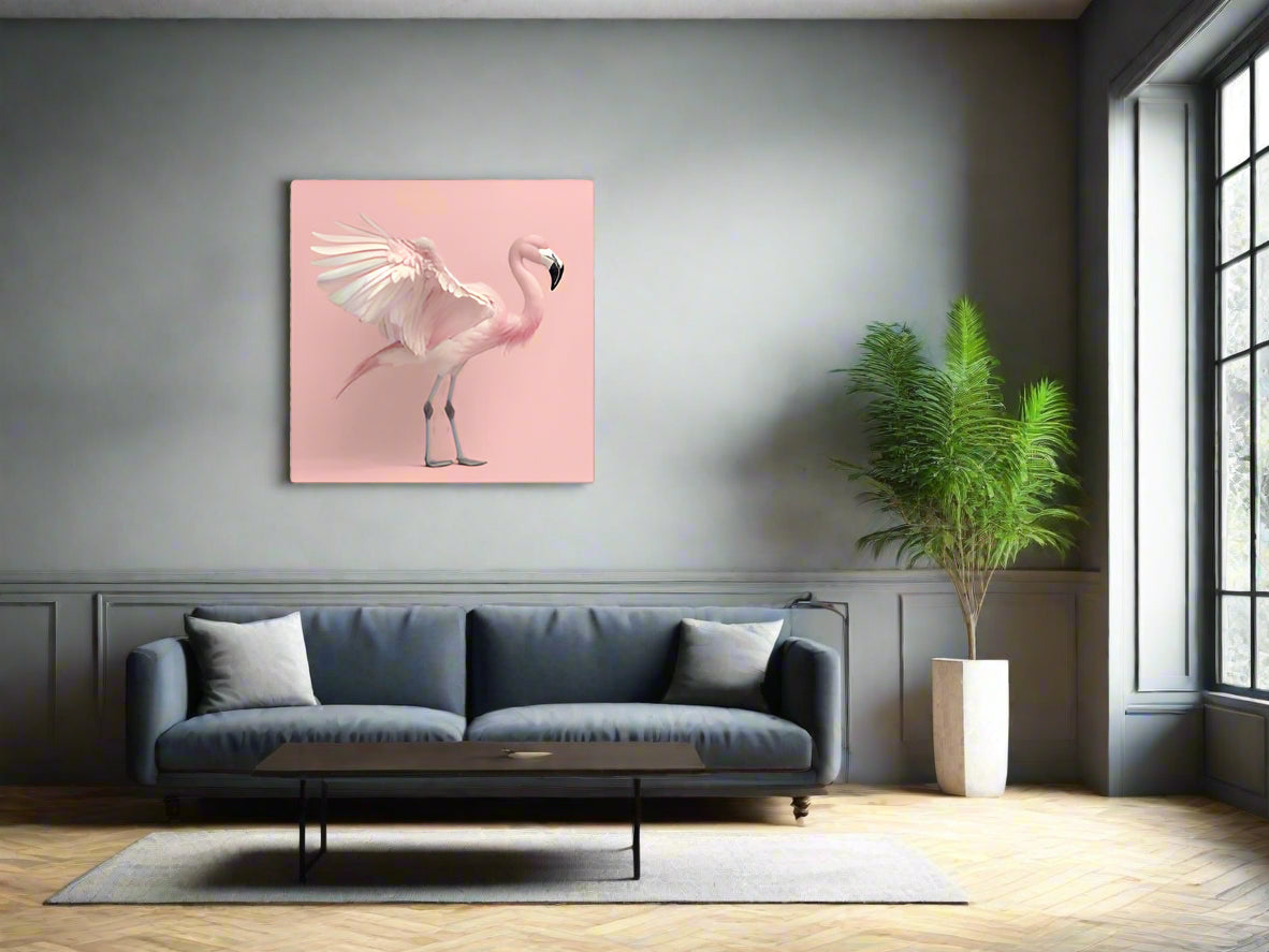 Shake It Off | Flamingo Wall Art | Limited Edition | Wallimals