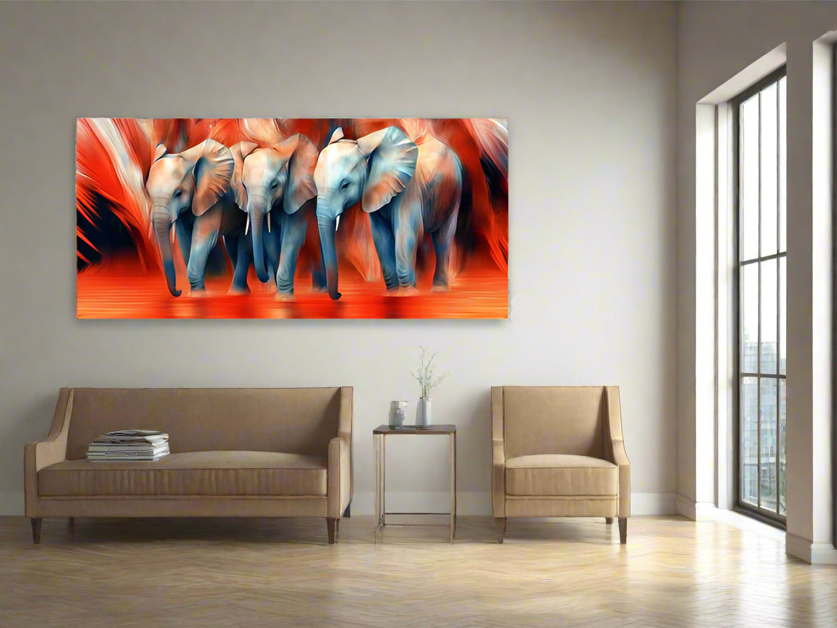 Shoulder by Shoulder | Elephant Wall Art | Limited Edition | Wild Essence