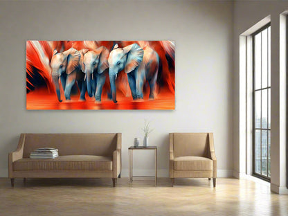 Shoulder by Shoulder | Elephant Wall Art | Limited Edition | Wild Essence